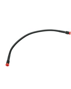 Goodridge Black Ebony Universal Braided 46" Brake Line w/ Black AN-3 Ends